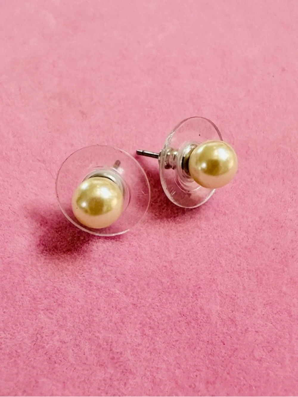 Faux Pearl Stud Earrings